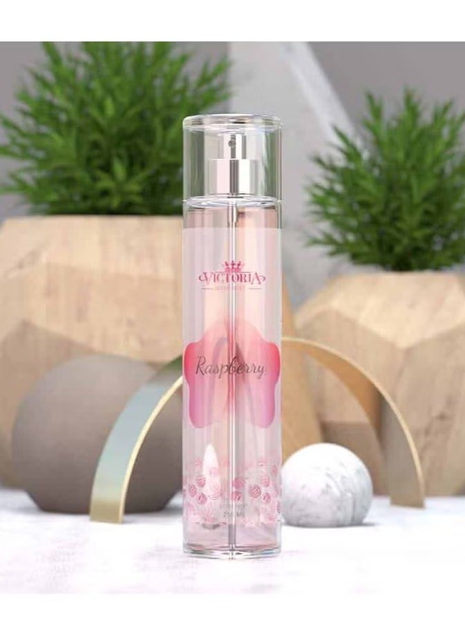 Victoria Body Mist Raspberry 250ml – Body Mist for Women and Men - Image 1